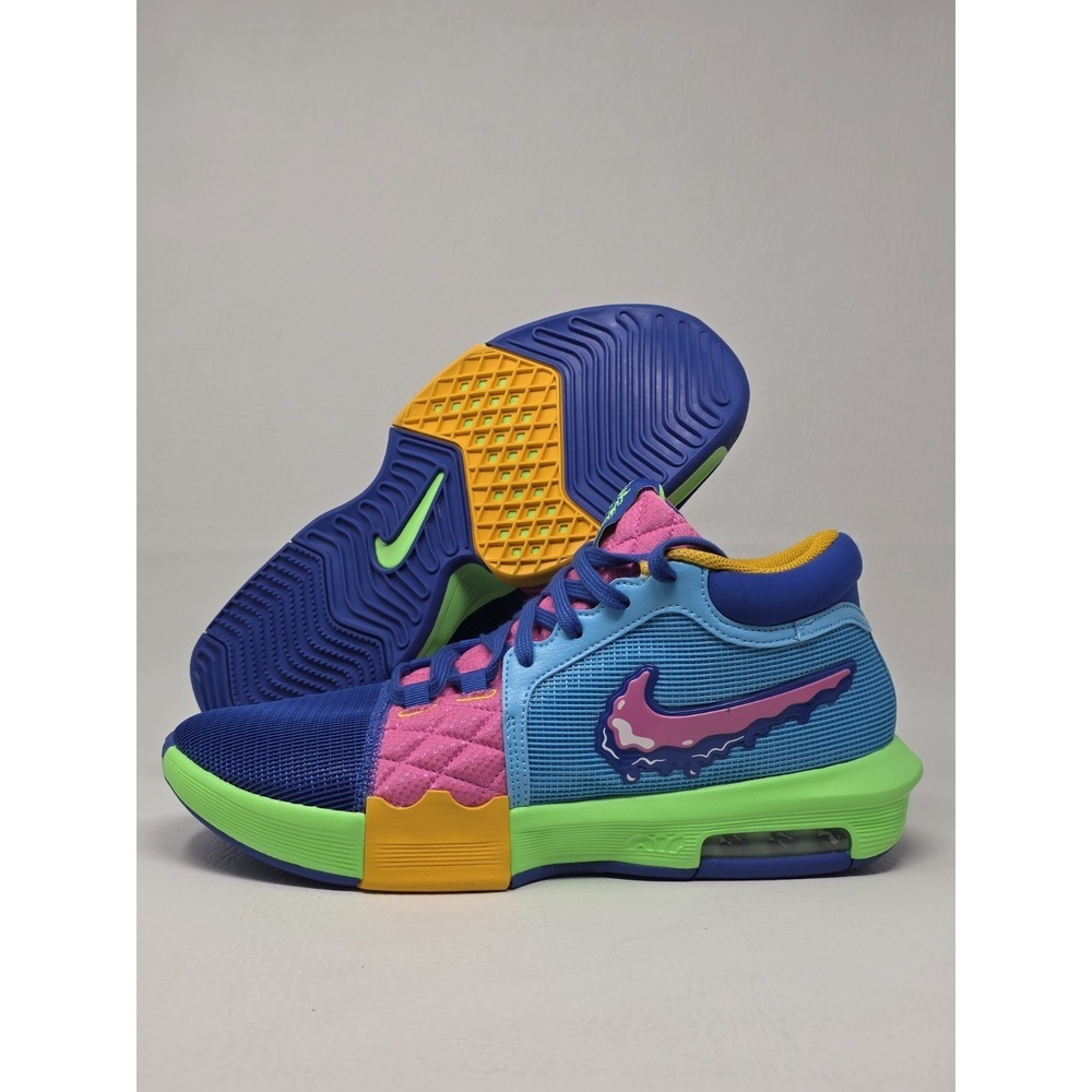 Nike Lebron Witness 8 'I Promise' Blue Green Pink Sneakers Sz 11 HJ2963-900 New